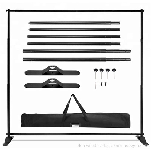 TMW-P810 Heavy Duty Telescopic Tubes Media Backdrop 8x10FT/10x10FT/8x12FT